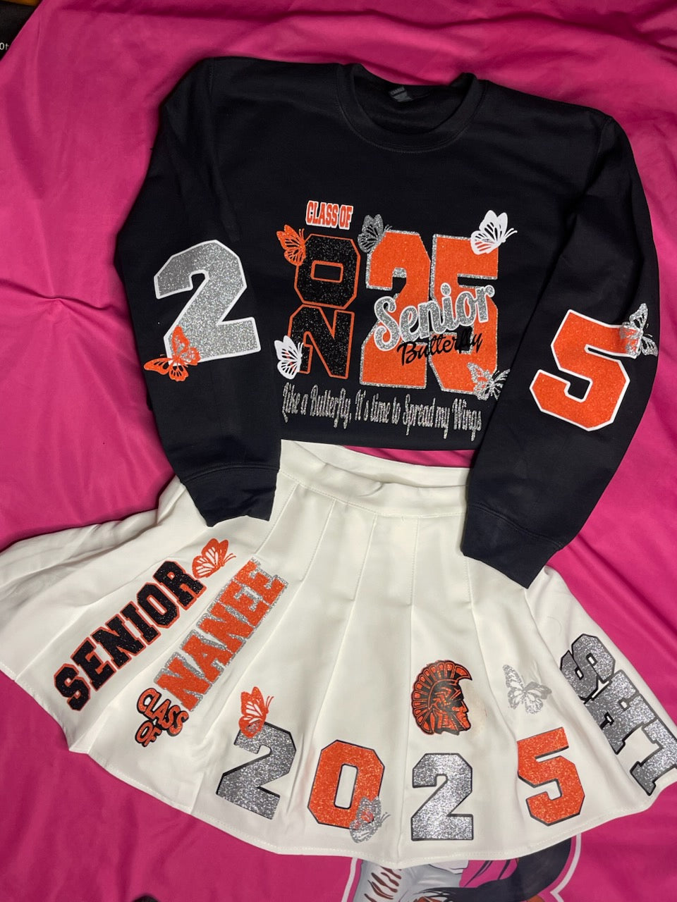 Custom Tennis Skirt Set- Valentine Specialđź’‹